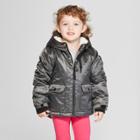 Toddler Boys' Shimmer Parka - Cat & Jack Black