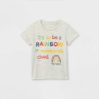 Toddler Boys' Maya Angelou Rainbow Short Sleeve Graphic T-shirt - Cream