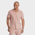 Men's Short Sleeve Knit Button-down Shirt - Goodfellow & Co