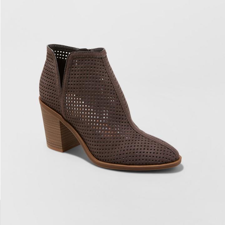 Women's Dv Ettie Heeled Wide Width Fashion Boots - Anthracite (grey)