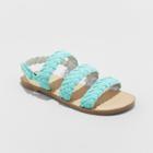 Girls' Gerty Braided Sandals - Cat & Jack Turquoise