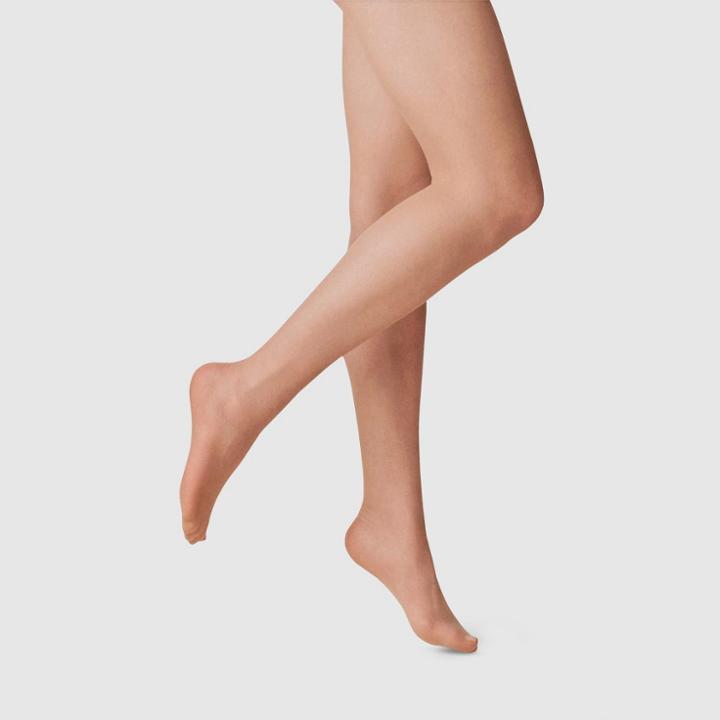 Women's 20d Sheer Ct Nudes - A New Day Honey Beige S/m, Size: