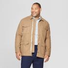 Men's Big & Tall Casual Fit Shirt Jacket - Goodfellow & Co Khaki