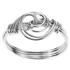Journee Collection Tressa Collection Handcrafted Swirl Knot Ring In Sterling Silver - Silver