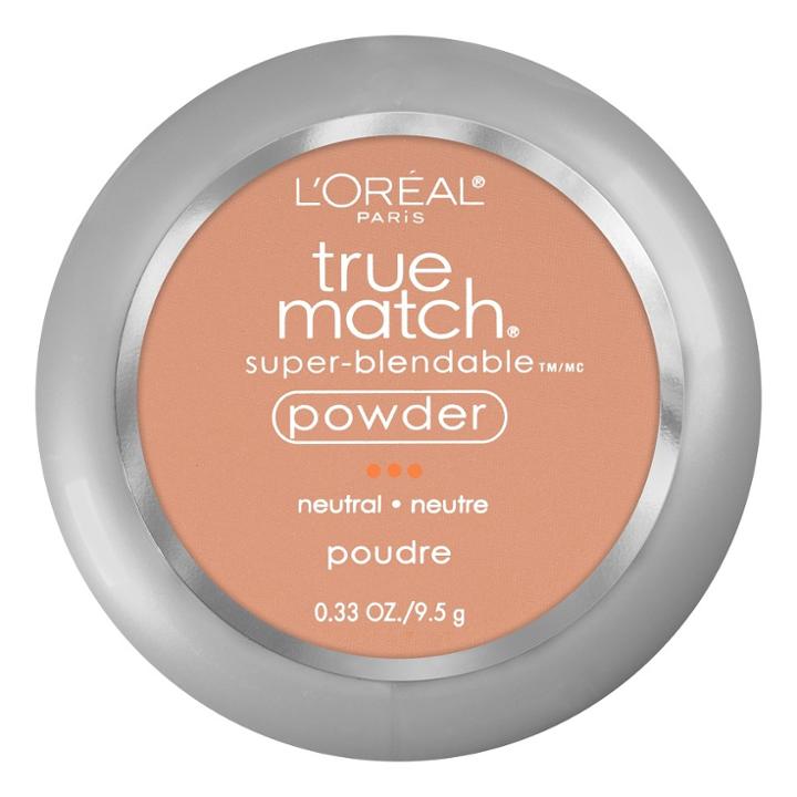 L'oreal Paris True Match Powder N6 Honey Beige .33oz, Adult Unisex, Honey Beige N6