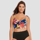 Women's Slimming Control Tie Shoulder Bikini Top - Beach Betty By Miracle Brands Xl,