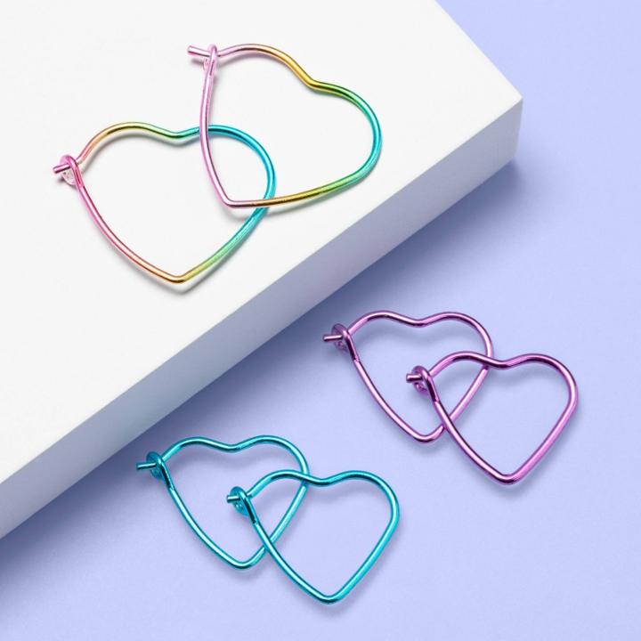 Girls' 3pk Heart Hoop Earring Set - More Than Magic,