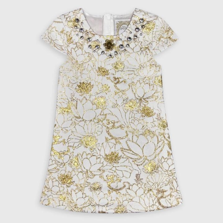 Girls' Disney Mulan Fancy Dress - Gold 3 - Disney