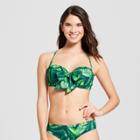 Women's Vacay Light Lift Bow Bikini Top - Shade & Shore Palm Print