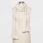 Women's Oblong Scarf - Universal Thread Warm Beige One Size, Women's