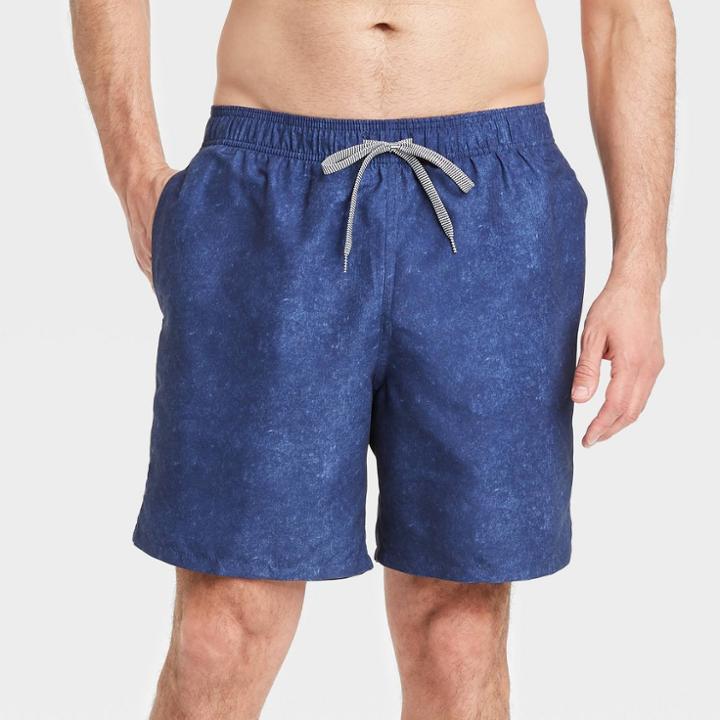 Men's 7 Swim Trunks - Goodfellow & Co Navy