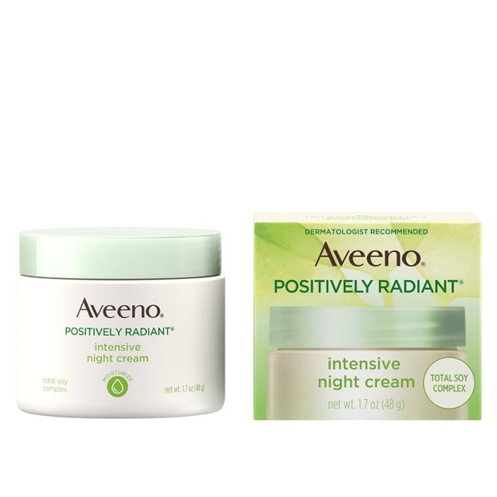Aveeno Positively Radiant Intensive Night Cream With Vitamin B3 - 1.7oz, Adult Unisex