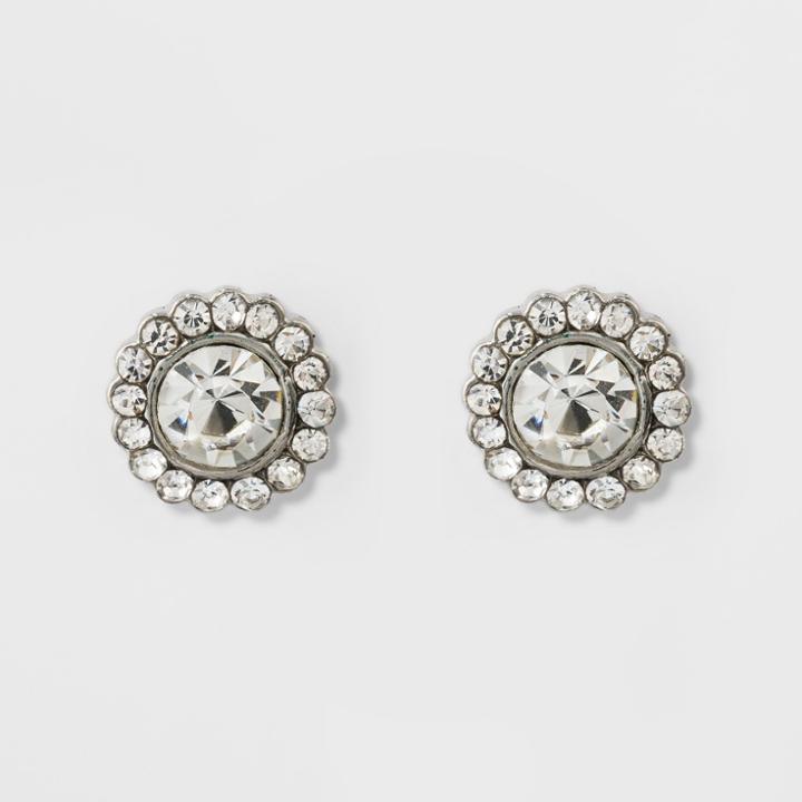 Pave Flower Stud Earrings - A New Day