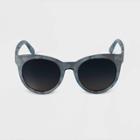 Women's Tie-dye Plastic Round Sunglasses - A New Day Blue
