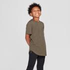 Boys' Short Sleeve Dual Hem Tall T-shirt - Art Class Brown