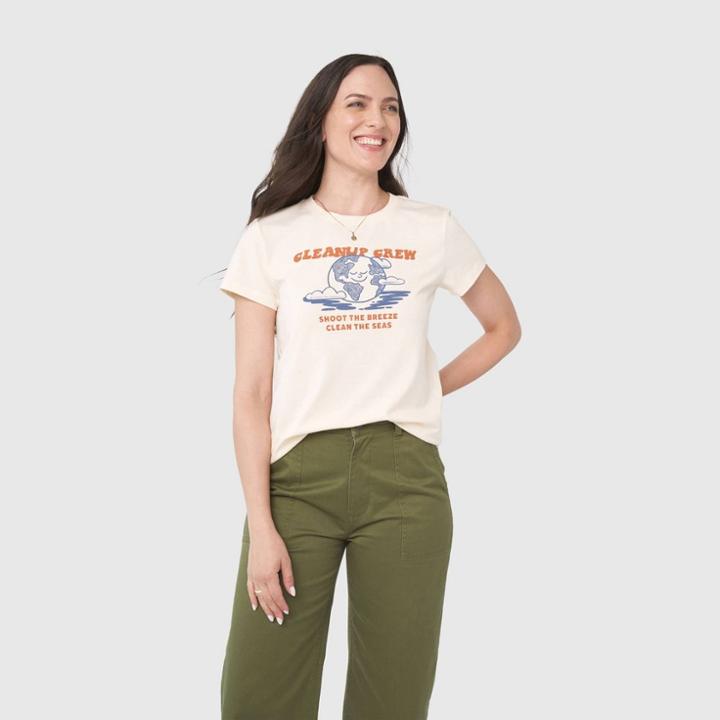 United By Blue Women's Short Sleeve Graphic T-shirt - Ivory