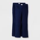 Girls' 2pc Bootcut Twill Uniform Chino Pants - Cat & Jack Navy (blue)