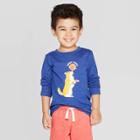 Toddler Boys' Sweet Trick Dog Graphic Long Sleeve T-shirt - Cat & Jack Blue