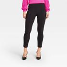 Women's Wide Waistband Skinny Ankle Pants - Who What Wear Black