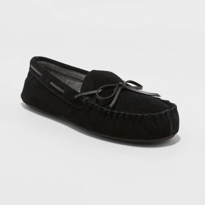 Men's Topher Moccasin Slippers - Goodfellow & Co Black