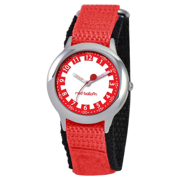 Target Boys' Red Balloon Stainless Steel Time Teacher Watch - Red