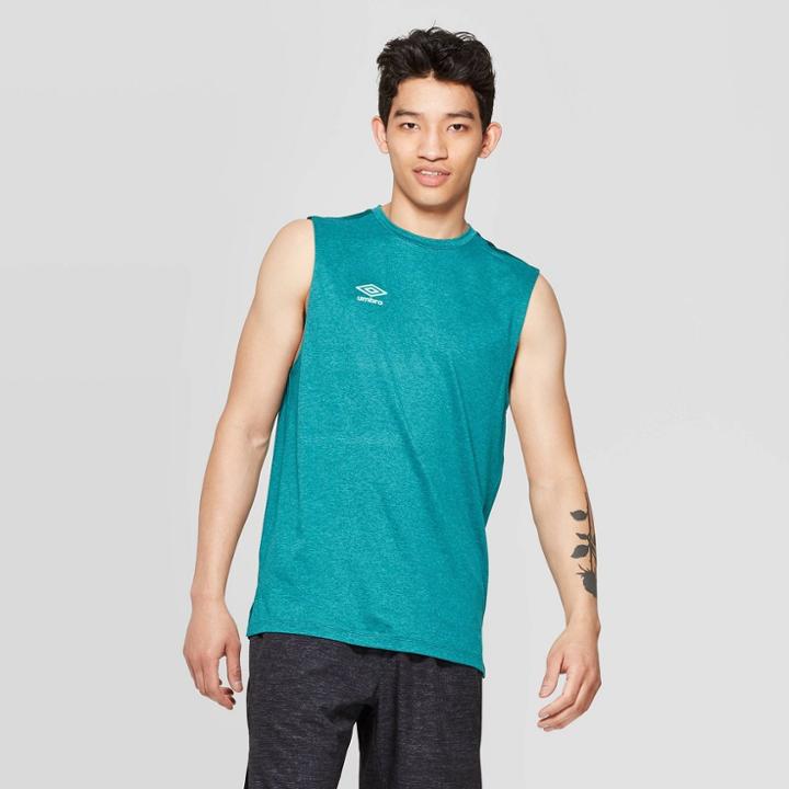 Umbro Men's Sleeveless T-shirt - Blue Grass