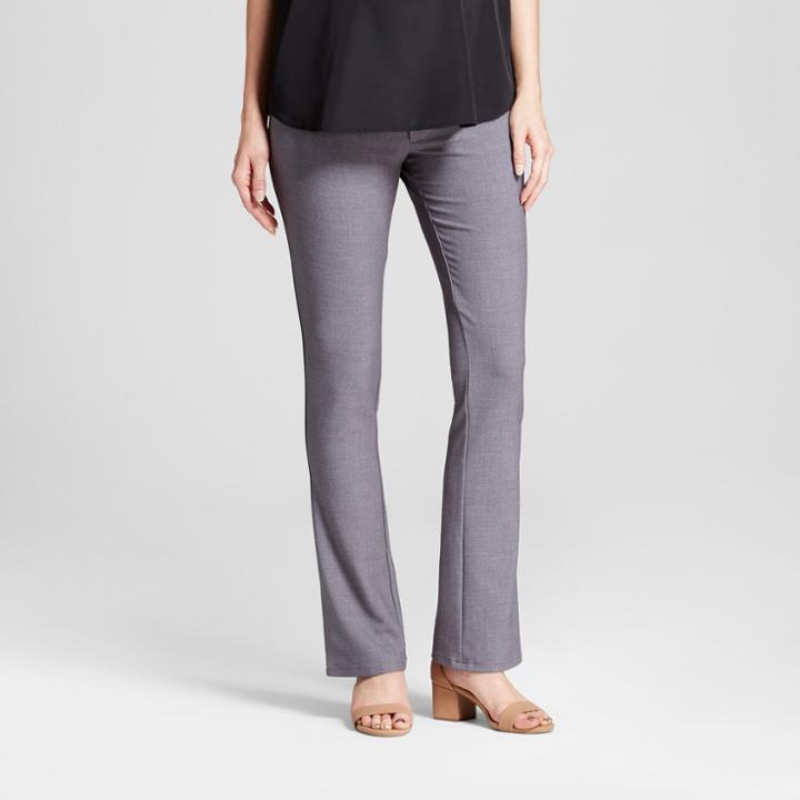 Maternity Inset Panel Bootcut Trouser - Isabel Maternity By Ingrid & Isabel Heather Gray