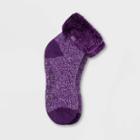 Always Warm By Heat Holders Women's Warmest Lounge Socks With Grippers - Purple