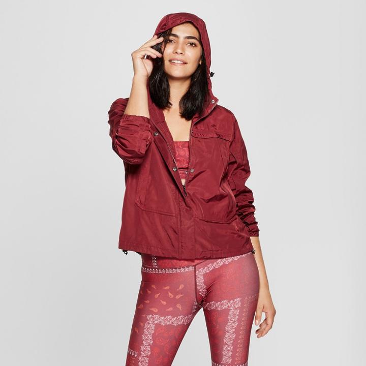 Women's Woven Lined Jacket - Joylab Zinfandel Red