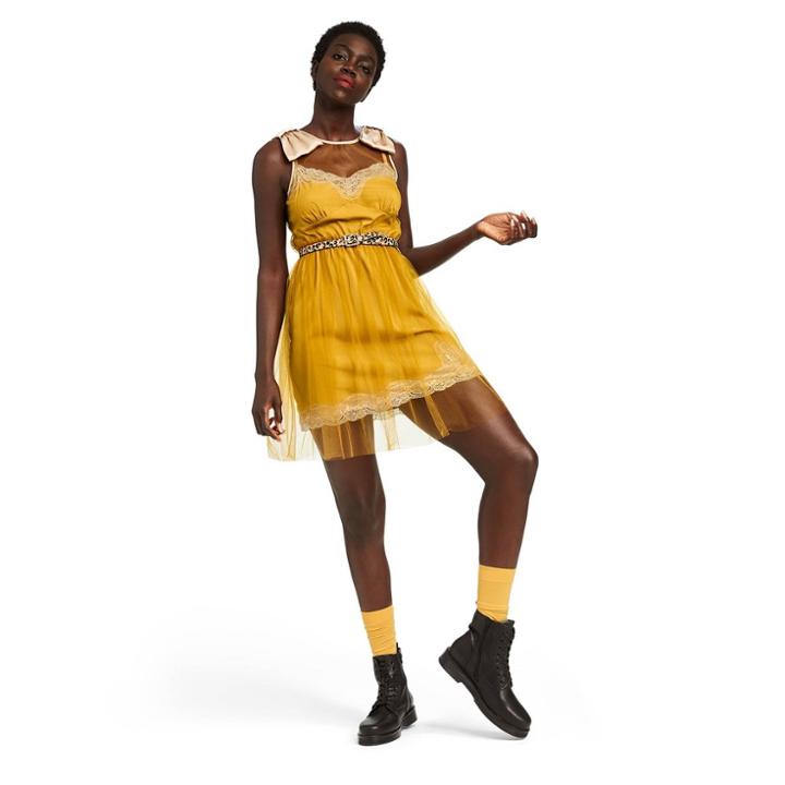 Women's Sleeveless Slip Mini Dress - Rodarte For Target Mustard Yellow