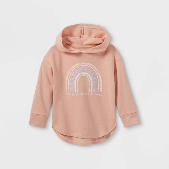 Grayson Mini Toddler Girls' Popover Pullover Sweatshirt - Pink