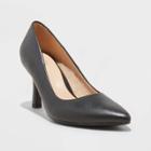 Women's Jen Wide Width Heels - A New Day Black