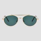Women's Oval Aviator Sunglasses - Universal Thread Gold