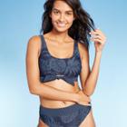 Women's Tie Bikini Top - Kona Sol Blue Floral