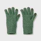 Women's Knit Gloves - Universal Thread Olive, Green