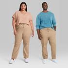 Men's Big & Tall Standard Fit E-waist Woven Taper Jogger Pants - Original Use Khaki