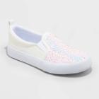 Girls' Aliki Flip Sequin Slip-on Apparel Sneakers - Cat & Jack White