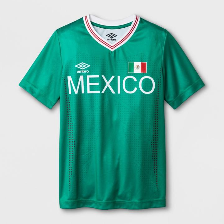 Umbro Boys' Sublimated Country Jersey Jelly Bean/white