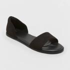 Women's Ann Two Piece Slide Sandals - A New Day Black