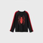Boys' Spider-man Long Sleeve Rash Guard Swim Shirt - Black