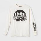 Netflix Men's Stranger Things Long Sleeve Graphic T-shirt - Cream S, Men's, Size: