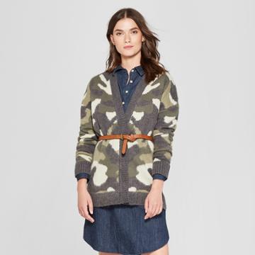 Women's Camo Open Cardigan - Universal Thread Camo