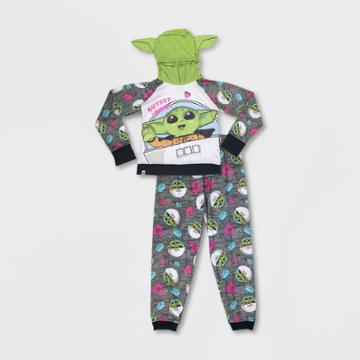 Girls' Lego Star Wars: The Mandalorian The Child 2pc Hooded Pajama