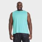 Men's Big & Tall Sleeveless Performance T-shirt - All In Motion Teal Blue