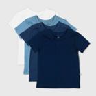 Honest Baby Baby Boys' 4pk Organic Cotton Short Sleeve T-shirt - Blue