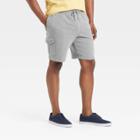 Men's 8.5 Knit Cargo Shorts - Goodfellow & Co Cement Gray