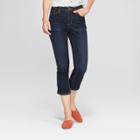 Women's High-rise Kick Boot Crop Jeans - Universal Thread Dark Wash