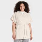 Women's Plus Size Puffer Duster - A New Day One Size, Ivory