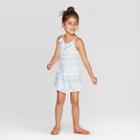 Toddler Girls' Aztec Print Romper - Art Class Blue