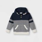 Toddler Boys' Knit Hoodie Pullover Sweater - Cat & Jack Navy
